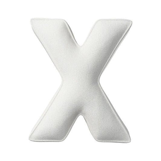 Poduszka literka X- biała