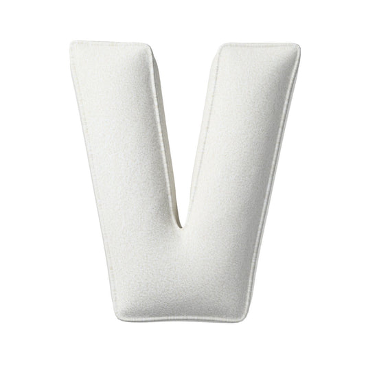 Poduszka literka V- biała