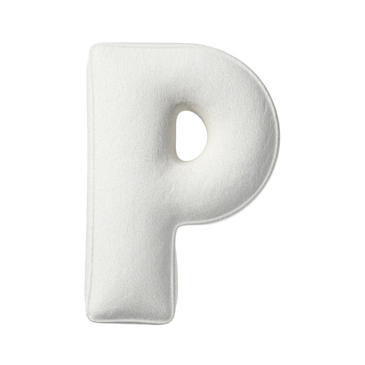 Poduszka literka P - biała