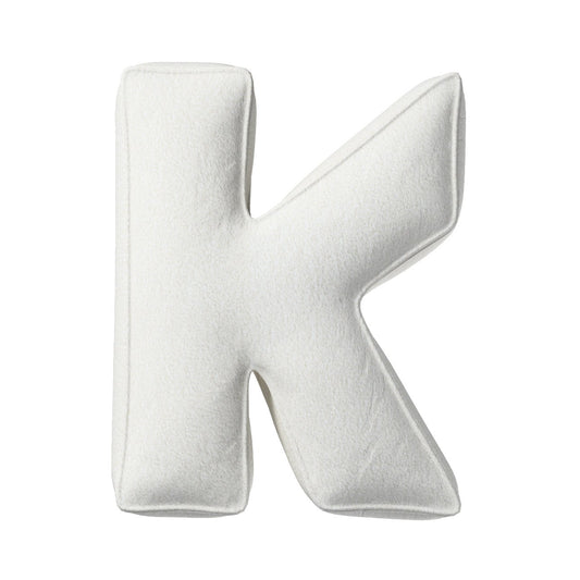 Poduszka literka K - biała