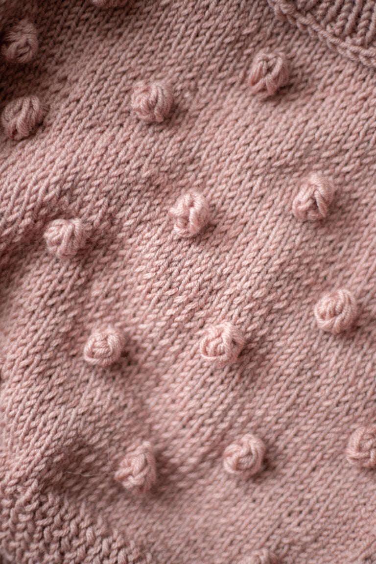 Sweterek Merino 'Kropka’ – Brudny Róż