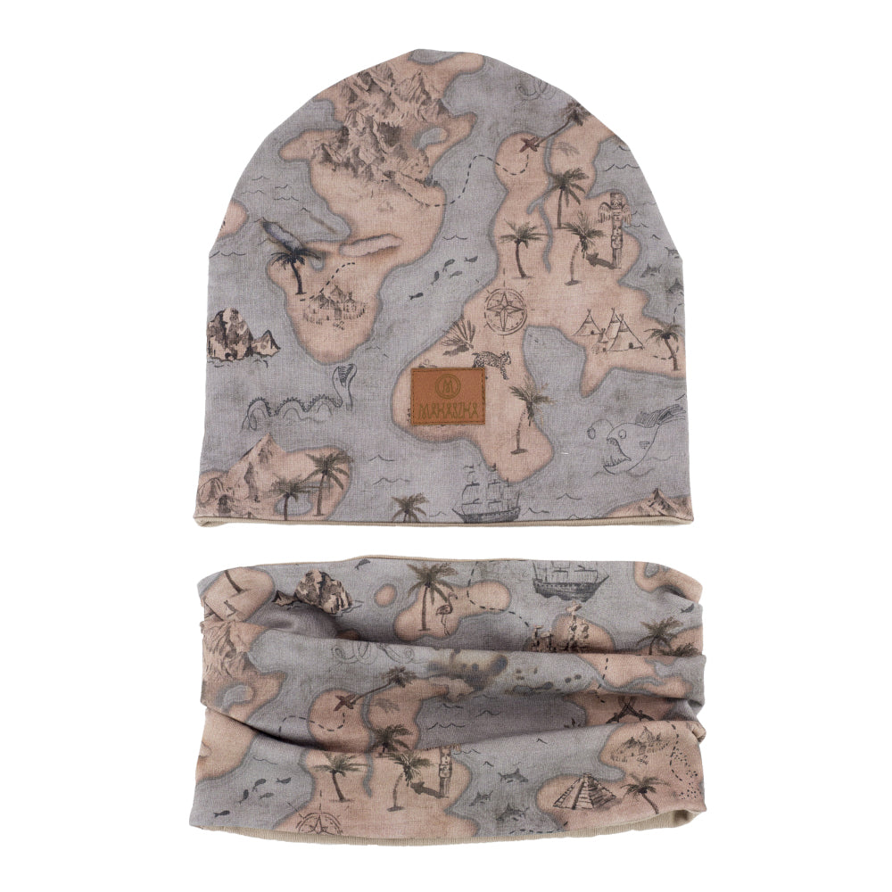 Komplet czapka z kominem – Treasure Islands