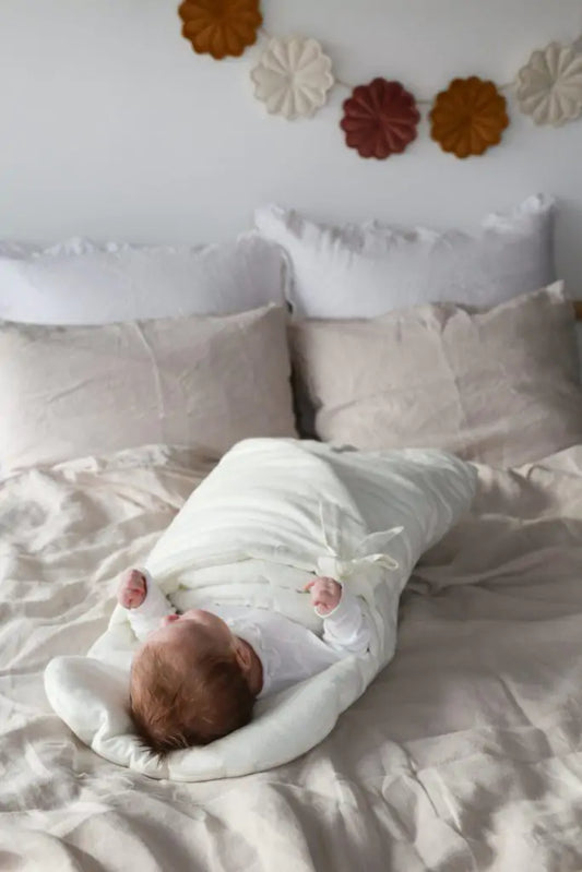 Becik tradycyjny / śpiworek do spania – Flannel – ivory