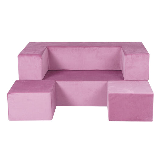 Sofa dziecięca standard różowa