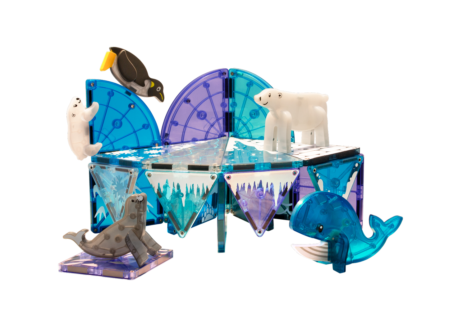 Magna-Tiles, Klocki Magnetyczne Arctic Animals 25 el