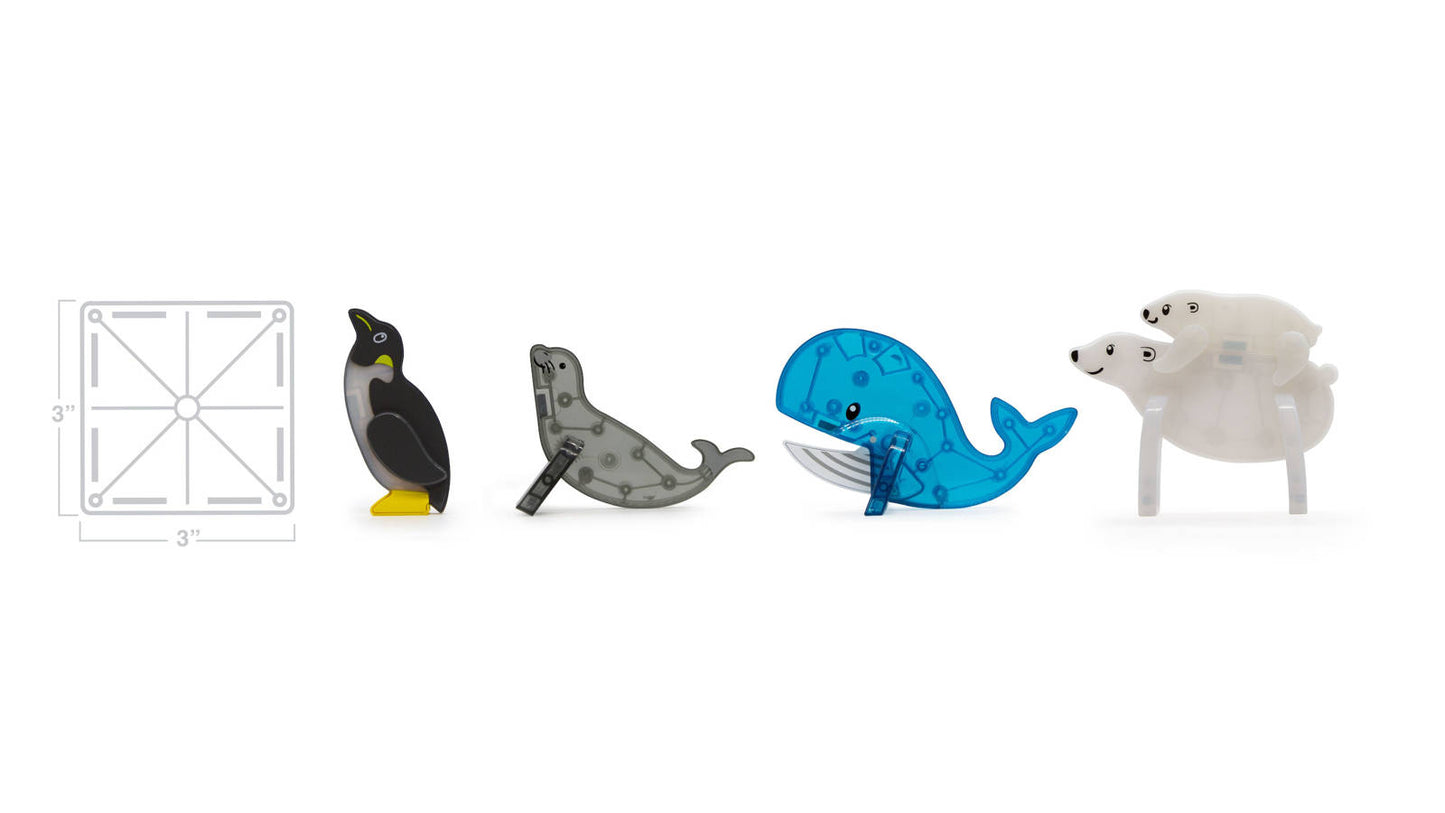 Magna-Tiles, Klocki Magnetyczne Arctic Animals 25 el