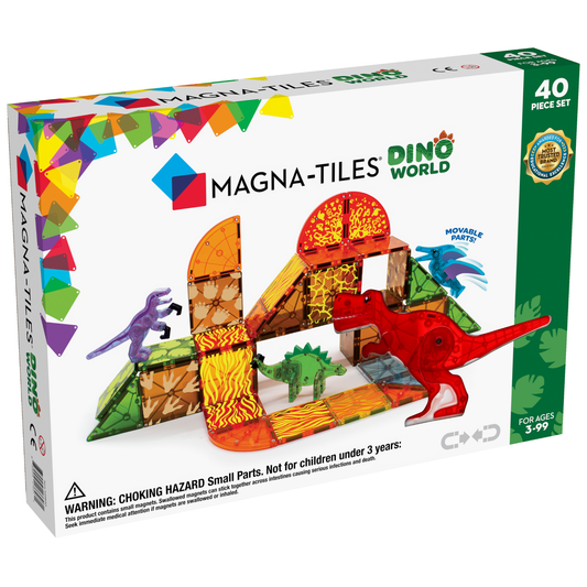 Magna-Tiles, Klocki Magnetyczne Dino World 40 el.