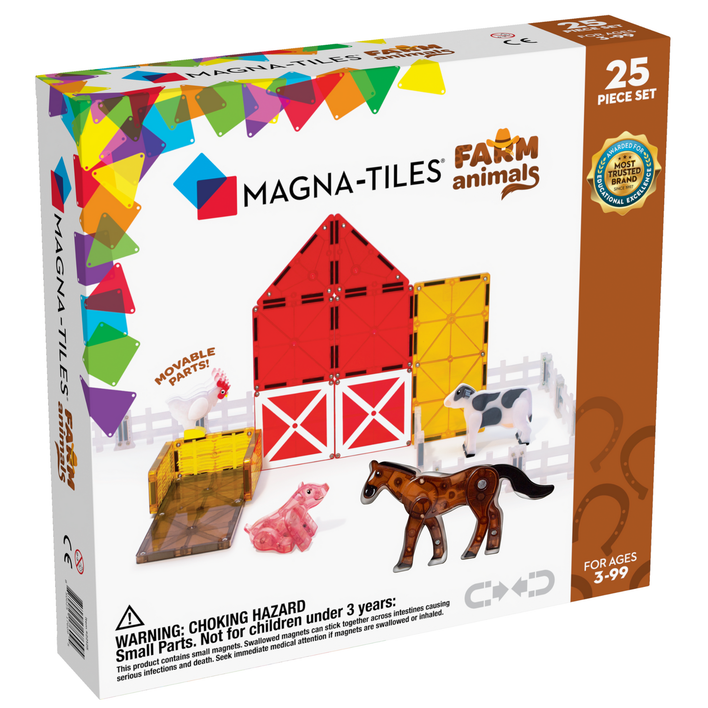 Magna-Tiles, Klocki Magnetyczne Farm Animals 25 el.