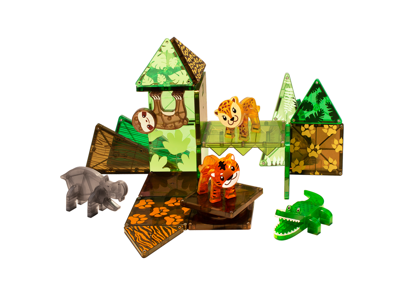 Magna-Tiles, Klocki Magnetyczne Jungle Animals 25 el.