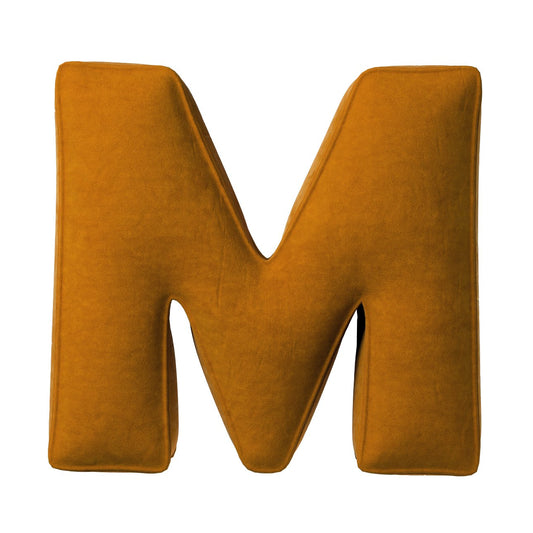 Poduszka literka M- Miodowy
