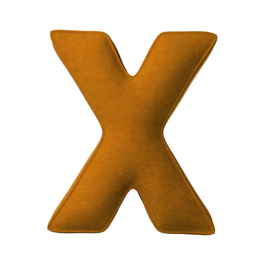 Poduszka literka X- Miodowy