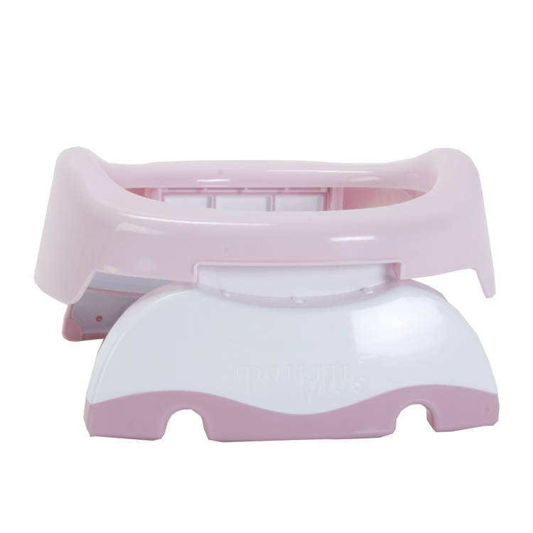 2w1 Potette Plus: Nocnik dla dziecka i nakładka na toaletę, różowo-biały, Potette Plus