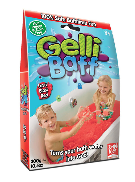 Magiczny proszek do kąpieli, Gelli Baff, czerwony, 1 użycie, 3+, Zimpli Kids