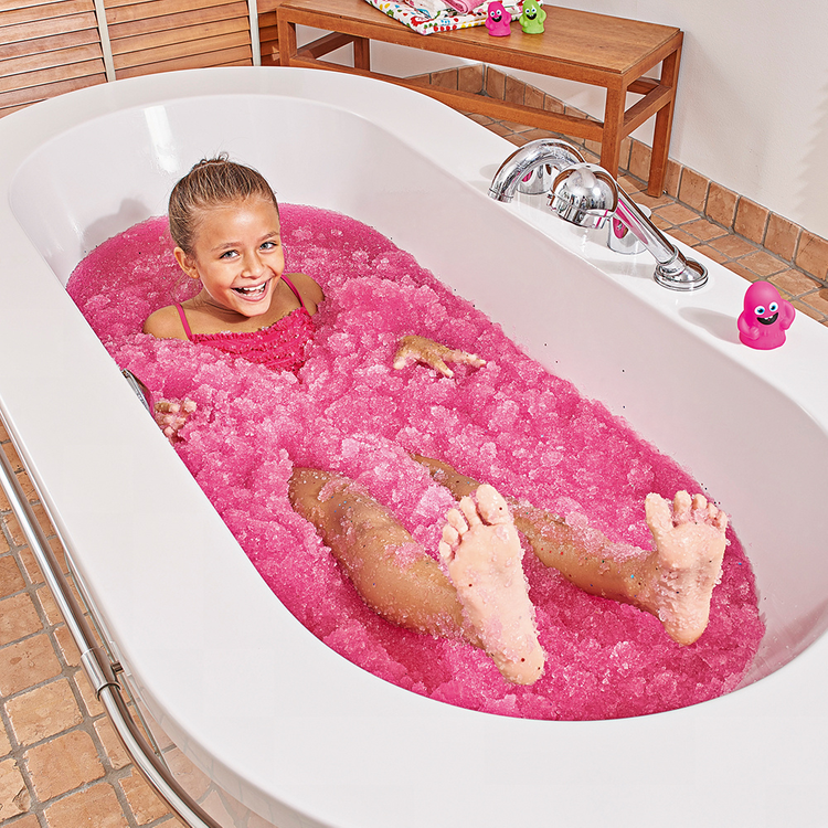 Magiczny proszek do kąpieli, Gelli Baff, różowy i pomarańczowy 4 użycia, 3+, Zimpli Kids Kids