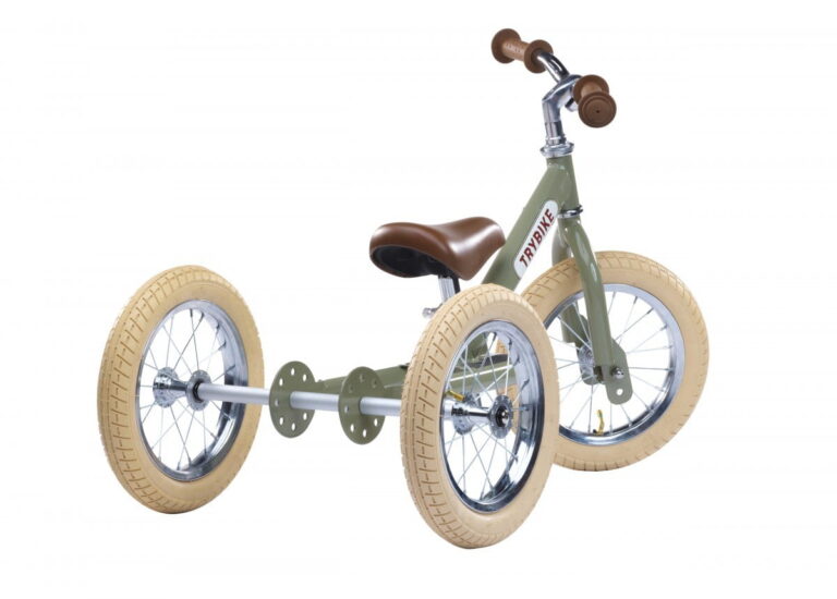 Rower biegowy TRYBIKE 3-kołowy, zielony