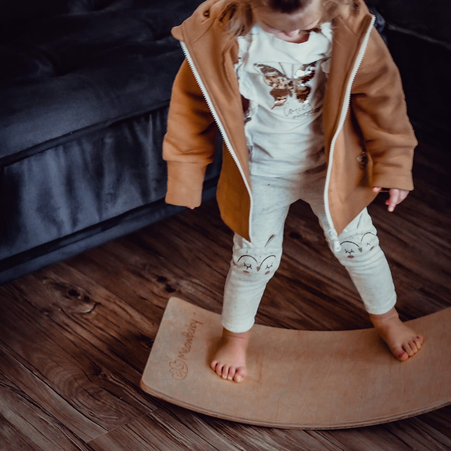 MeowBaby® Deska Balansująca 64x30cm dla dzieci Balance Board Junior