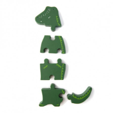 Mr Crocodile Drewniane puzzle