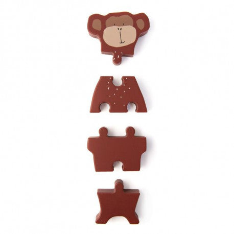 Mr Monkey Drewniane puzzle