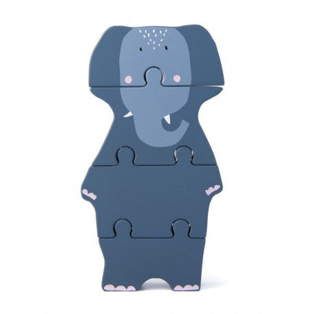 Mrs Elephant Drewniane puzzle